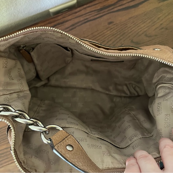 Michael Kors Megan TZ Convertible Leather Purse - Picture 8 of 9